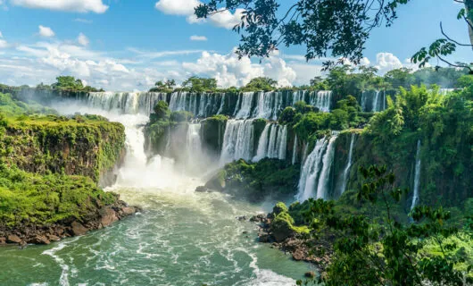 Iguazu Falls aerial view