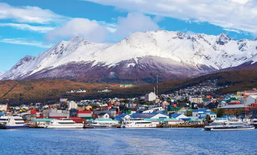 photo of the port city of Ushuaia near Antarctica