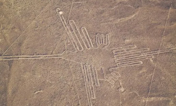 aerial view of nazca lines