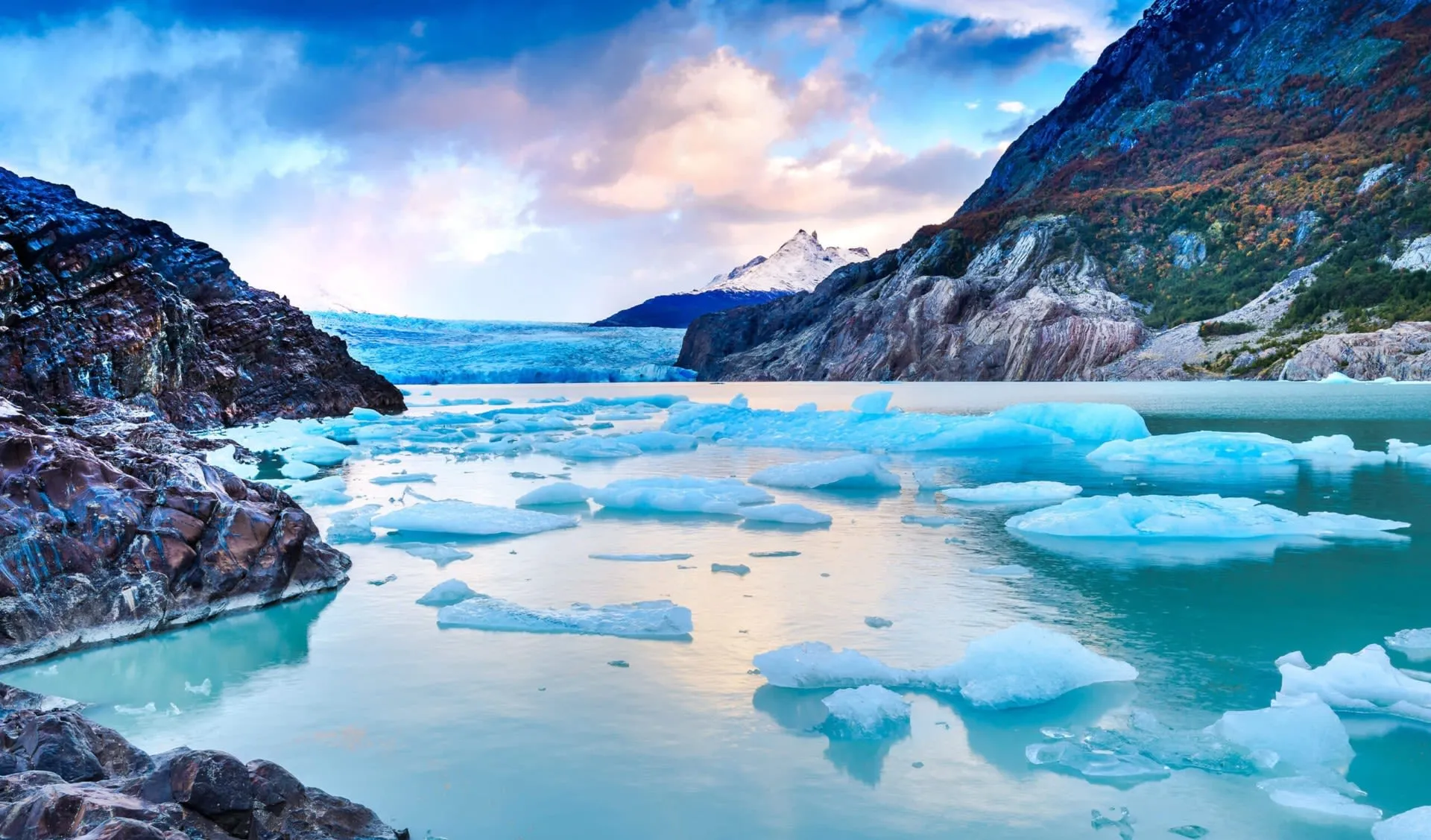 Patagonia glacier and water