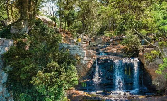 the salto suizo waterfall in paraguay