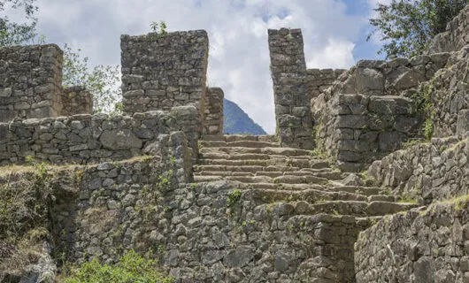 the sun gate to machu picchu