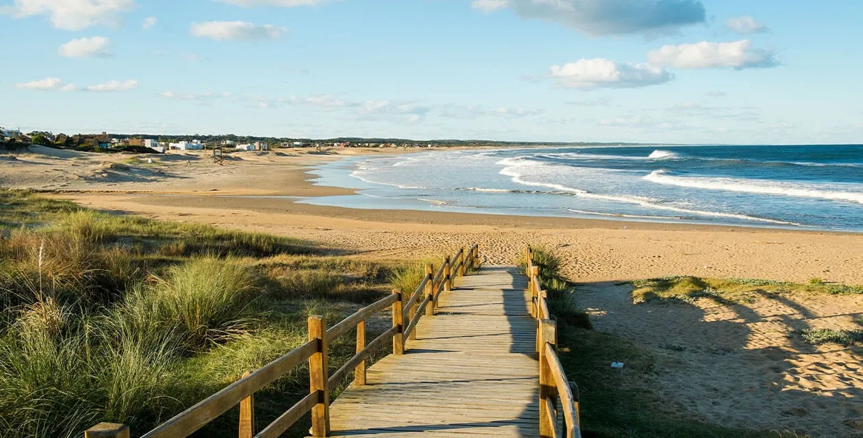 Quaint beach boardwalk