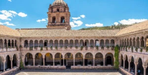 Shot of courtyard of temple of the sun 