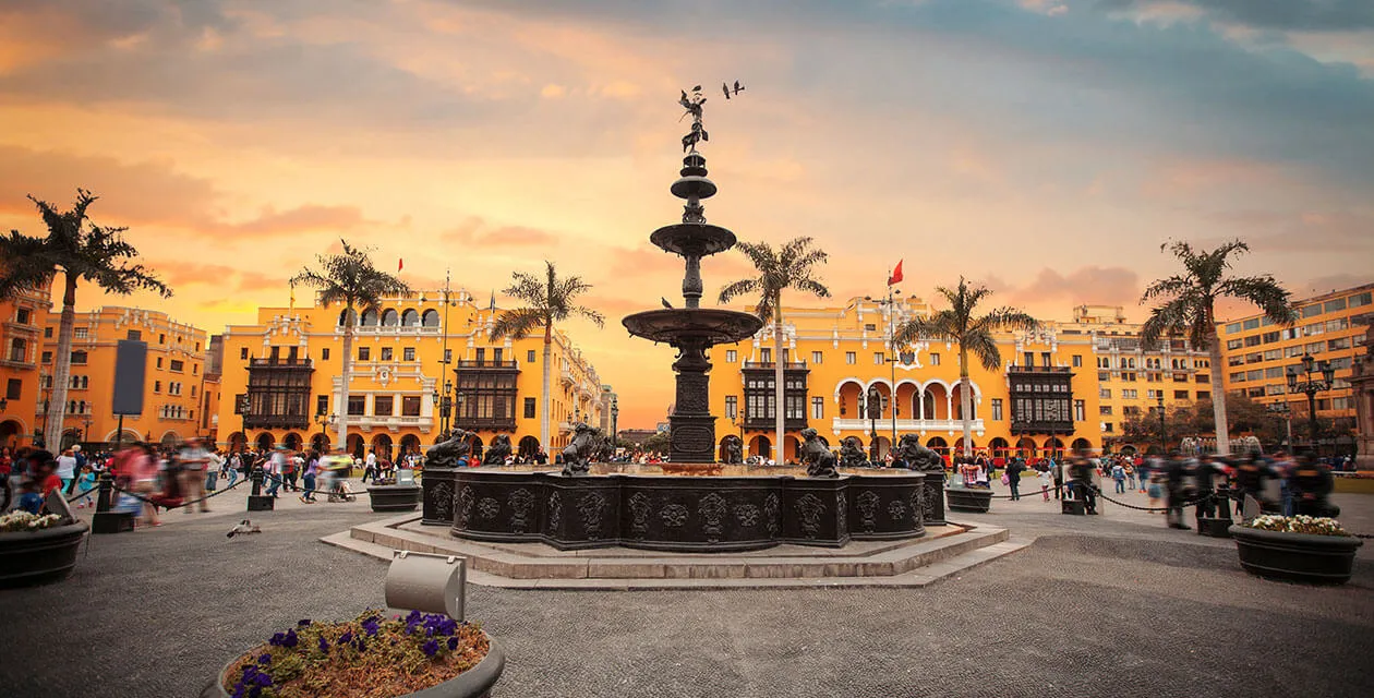 historic square of lima peru