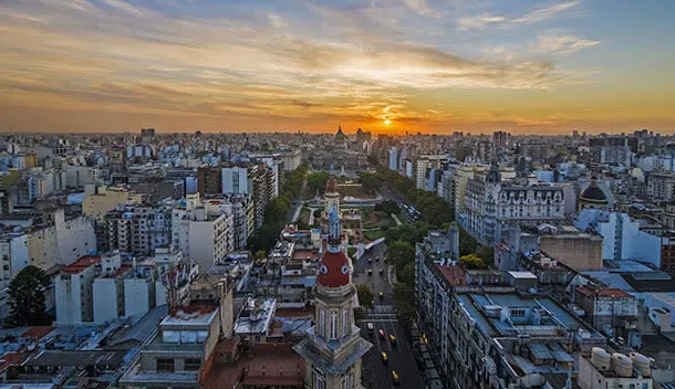 aerial view of buenos aires
