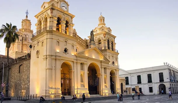 beautiful building in cordoba town in argentina