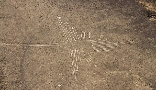 aerial view of the nazca lines
