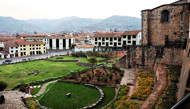 outside the koricancha ruins