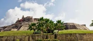 Cartagena fort on hilltop
