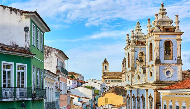 Old Colonial Buildings in Salvador da Bahia