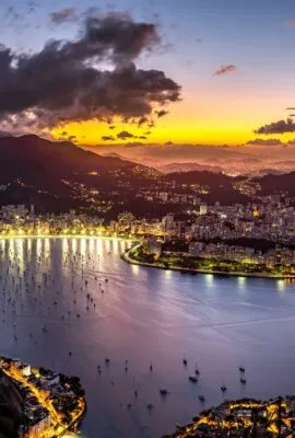 rio de janeiro at sunset