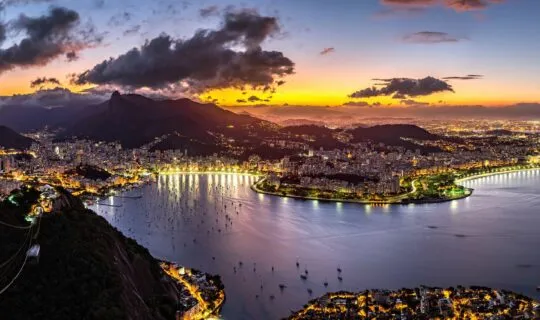 rio de janeiro at sunset