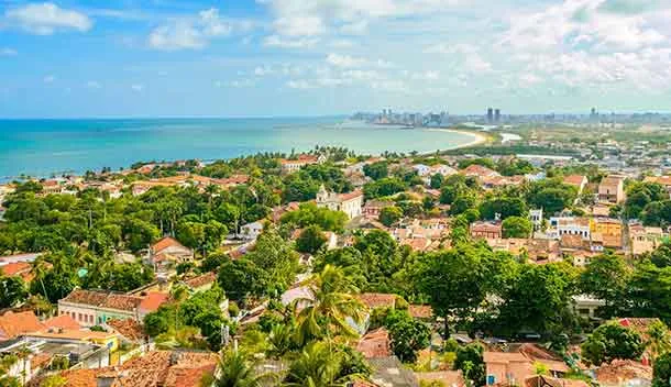 aerial view of olinda