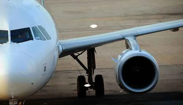 airplane getting ready for take off