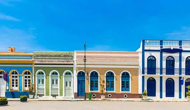colorful buildings in olinda recife
